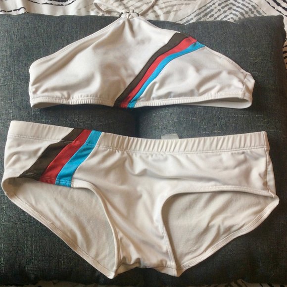 No Boundaries Other - No Boundaries boy short and halter top bikini, L